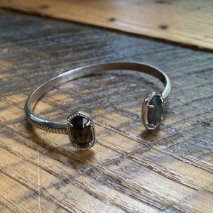 Kendra Scott Elton Silver Cuff Bracelet in Abalone Shell